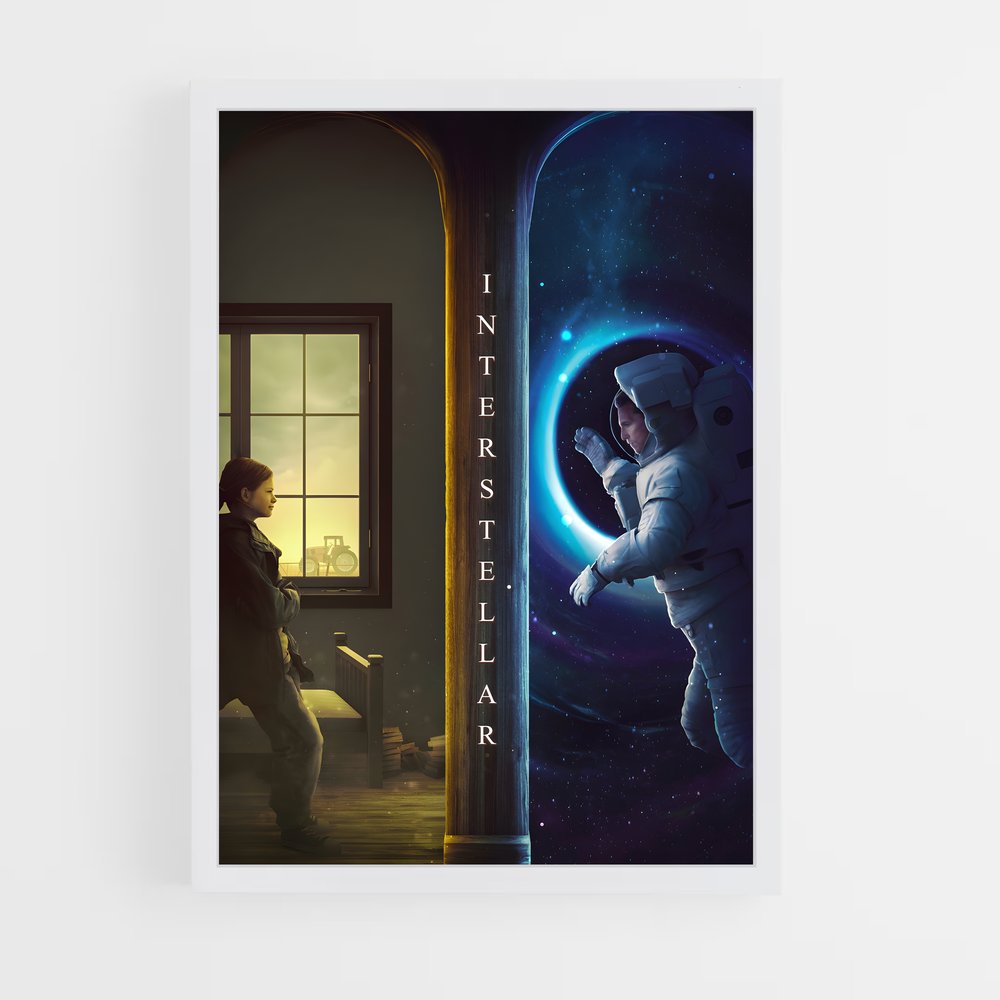Poster Interstellar art captivant – affiche Art spatial (vue 3)